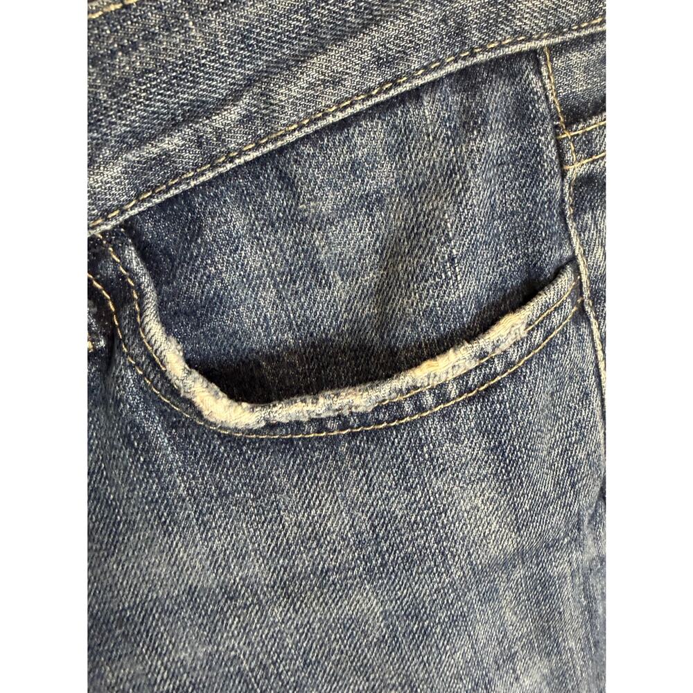 7 for all Mankind 7FAMK Women Denim Jeans Size 29 Boot Buttonfly Cotton EUC - Picture 4 of 11